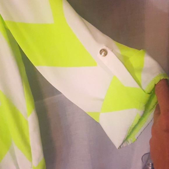 Neon/White 3/4 sleeve - Picture 3 of 3
